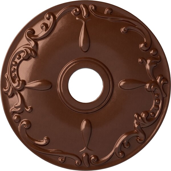 Ekena Millwork Kent Ceiling Medallion (Fits Canopies up to 5"), 18"OD x 3 1/2"ID x 1 1/4"P, Copper Penny CM18KECPS - main
